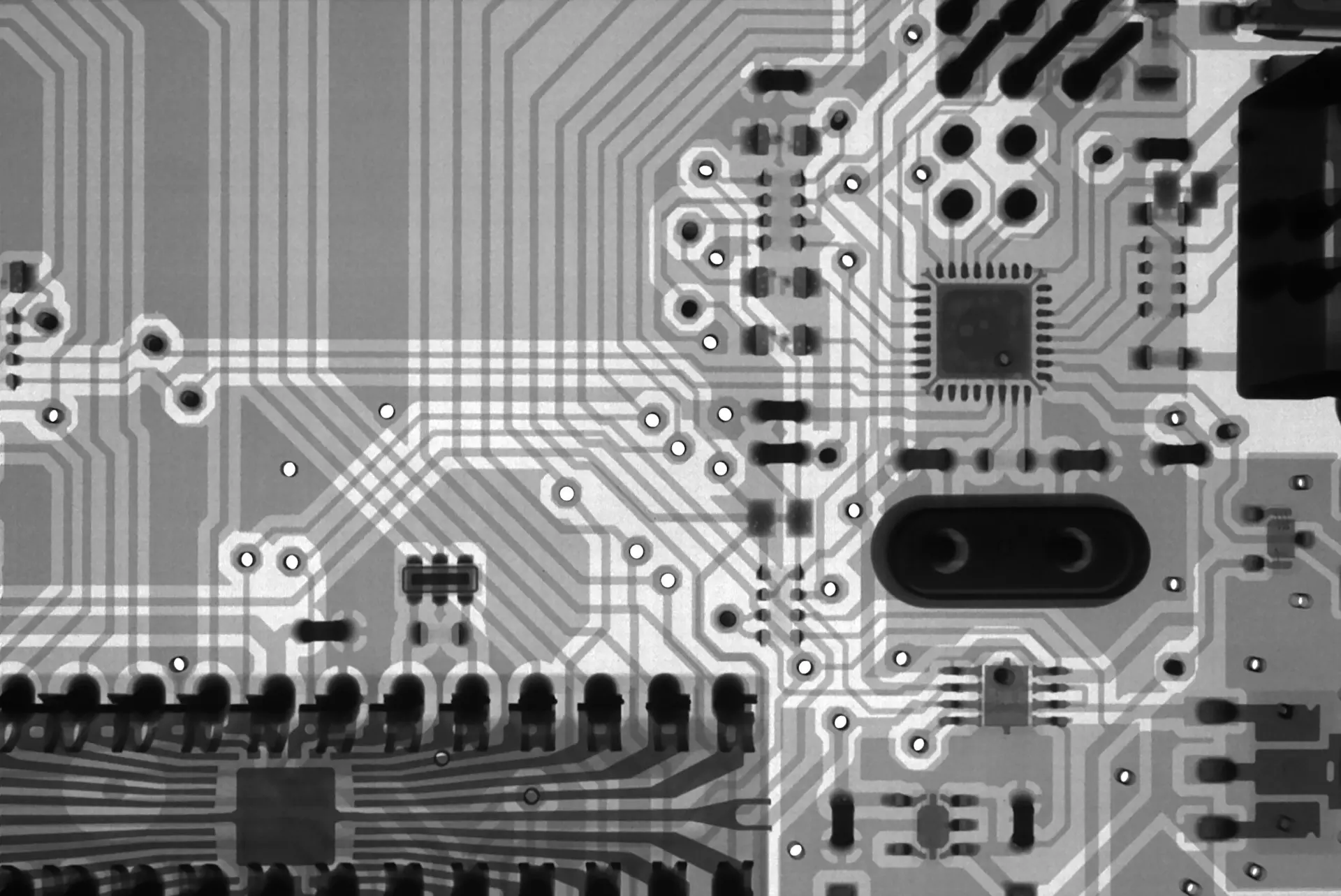 a close up of a computer circuit board